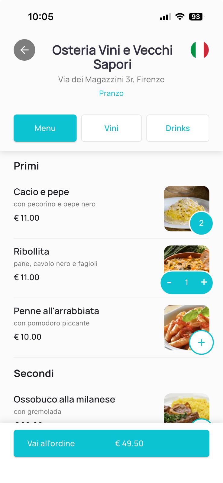 Menù Menova